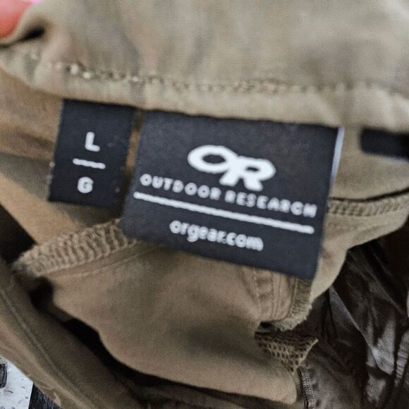 Outdoor Research 3XDry Pants Women's Tan Size Large Zippered Back Pockets - Picture 2 of 6